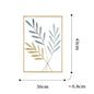 Metal Leaf Iron Wall Hanging Decor Palm Maple Leaves Plant Ginkgo Nordic Wall Pendant Mural Living Room Bedroom Home Decoration - Confia