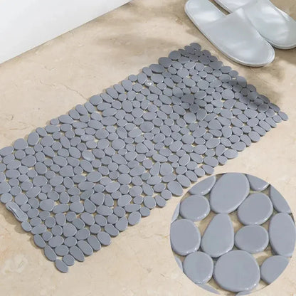 Bathroom Mat Bathtub Bath Mat PVC Large Bathtub Safety Shower Non-slip Bath Mats With Suction Cups Floor Mat - Confia - reusablefoodstoragebags confia