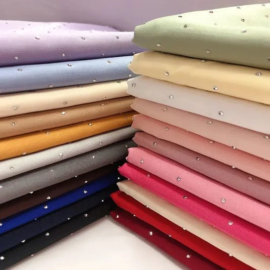 Fabric with Stone Work on it which Looks Luxurious, Elegant, Versatile, Lightweight, Timeless, Breathable, Beautiful, Smooth, Gorgeous - Confia