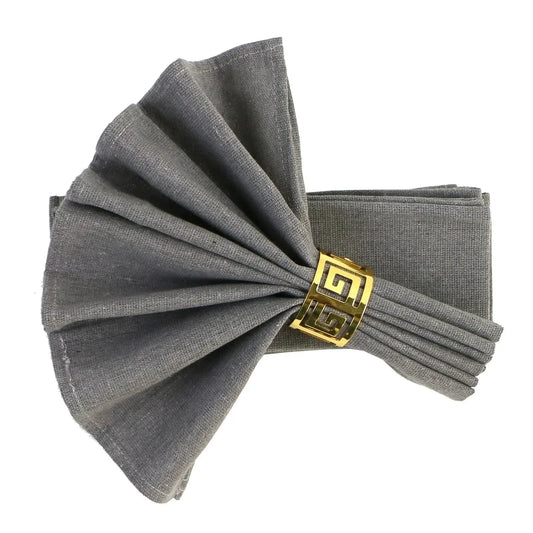 Set of 10 Pack Cocktail Napkins 40 X 40cm Cotton Blend Heavy Fabric Durable Linen Towel for Home Kitchen Wedding Decoration - Confia - reusablefoodstoragebags confia