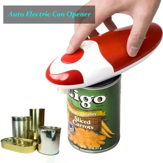 Electric Can Opener for Kitchen Usage, Automatic One Touch Can Openers for Most of Standard-Size Pop-Top Cans, Smooth Edge Can Opener Electric for Seniors - Confia