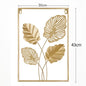 Metal Leaf Iron Wall Hanging Decor Palm Maple Leaves Plant Ginkgo Nordic Wall Pendant Mural Living Room Bedroom Home Decoration - Confia