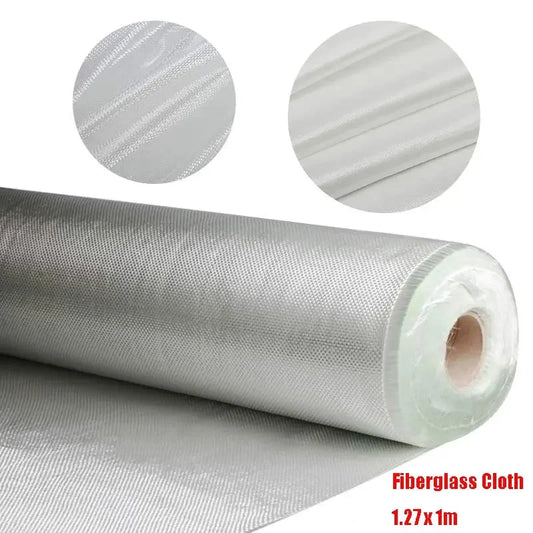 1 piece of 1.27x1m Glass Fiber Woven Fiberglass Fabric Cloth Plain Weave, Reinforced Fabric Tool DIY Material - Confia