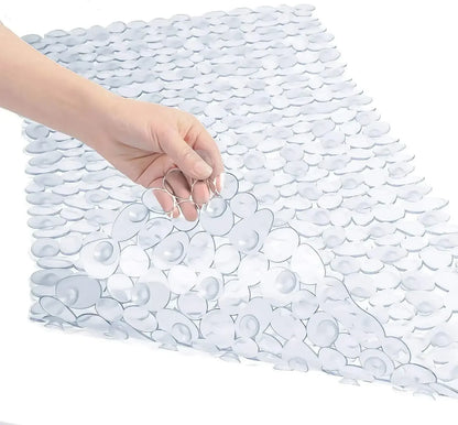 Bathroom Mat Bathtub Bath Mat PVC Large Bathtub Safety Shower Non-slip Bath Mats With Suction Cups Floor Mat - Confia - reusablefoodstoragebags confia