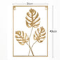 Metal Leaf Iron Wall Hanging Decor Palm Maple Leaves Plant Ginkgo Nordic Wall Pendant Mural Living Room Bedroom Home Decoration - Confia