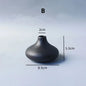 Handcrafted Black Ceramic Vase - Modern Minimalist Decor for Living Room, Bedroom, Bookshelf | Perfect for Weddings & Gifts - Confia
