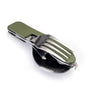 Stainless Steel cutlery 4 In 1 Outdoor Picnic Tableware Foldable Knife Fork Spoon Bottle Opener Folding Pocket Cutlery Set - Confia