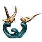 Ceramic Animal Golden Statue Art Sculpture Ceramic Statue for Home Living Room Office Decor B88 - Confia