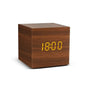 Alarm Clock LED Wooden Watch Table Voice Control Digital Wood Despertador USB/AAA Powered Electronic Desktop Clocks - Confia