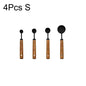 1/4/8pcs Stainless Steel Measuring Spoons With Scale Wooden Handle Household Kitchen Dining Bar Baking Tools Measuring Cups - Confia