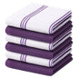 Kitinjoy 4/6pcs Cotton Towel For Kitchen Waffle Weave Stripe Kitchen Towel Absorbent Dishcloth Soft Drying Home Cleaning Cloths - Confia - reusablefoodstoragebags confia