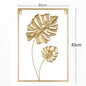 Metal Leaf Iron Wall Hanging Decor Palm Maple Leaves Plant Ginkgo Nordic Wall Pendant Mural Living Room Bedroom Home Decoration - Confia