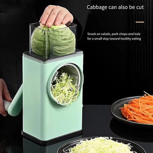 Potato Onion Garlic Chopper with Container String Chopper Food Processor Vegetable Chopper Dicer Cutter Grater Cheese Chopper - Confia