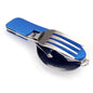 Stainless Steel cutlery 4 In 1 Outdoor Picnic Tableware Foldable Knife Fork Spoon Bottle Opener Folding Pocket Cutlery Set - Confia