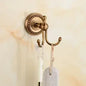 Solid Brass Bathroom Accessories Set with Robe hook, Paper Holder, Towel Bar, Soap Basket, Bathroom Fitting Sets - Confia - reusablefoodstoragebags confia
