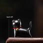 Ceramics Abstract Kawaii Cute Cat Kitten with Bell Tea Table Pet Desk Ornaments Animal Miniature Figurines Sculpture Home Decor - Confia