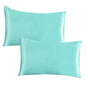 Satin Pillowcase Standard Set Of 2 - Green Silky Pillow Cases For Hair And Skin 20x26 Inches Pillow Covers With Envelope Closure - Confia - reusablefoodstoragebags confia