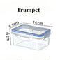 Classics Rectangular Plastic Airtight Food Storage Containers with Leak Proof Lid - Confia - reusablefoodstoragebags confia