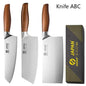 Professional Chef Knives Japanese Kitchen Knife Meat Fish Slicing Vegetable Cutter Butcher Cleaver Sashimi Cooking Utility Knife - Confia