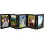 Hinged Picture Frame with Glass 5 Photos Folding Photo Frame 180° Foldable Desk Picture Frame Dustproof Folding Hinged Picture - Confia