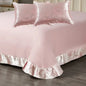 2-3 PCS Satin Jacquard Bed Decor Set 1or2 PillowCover 1 Sheet 180*230/240*250cm, PillowCover 48*74cm Shrinkagefree Fade Resist - Confia - reusablefoodstoragebags confia