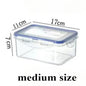 Classics Rectangular Plastic Airtight Food Storage Containers with Leak Proof Lid - Confia - reusablefoodstoragebags confia