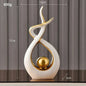 Abstract Ceramic Statue Modern Luxury Living Room Home Decor Accessories Office Decoration Desk Souvenirs Crafts Gifts Confia