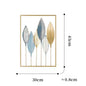 Metal Leaf Iron Wall Hanging Decor Palm Maple Leaves Plant Ginkgo Nordic Wall Pendant Mural Living Room Bedroom Home Decoration - Confia