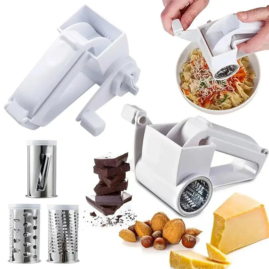 Kitchen Cheese Shredder with Handle Grate Or Shred Hard Cheese Parmesan Cheese Grater for Hard Cheese Chocolate Nuts Vegetables - Confia