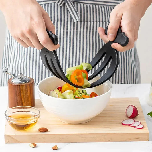 2 Pieces Salad Hands Multifunctional Salad Mixing Kitchen Utensil Tossing Tool Tool Salad Tongs Fruit Claw Salad Accessories - Confia