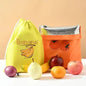 2/3 reusable fabric food storage bags - leak proof, breathable, drawstring design, can keep vegetables fresh for two weeks Confia