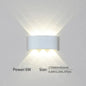 16 Watts Wall Lights 8 Ray Oval Up-Down LED Outdoor Waterproof IP65 Exterior Wall Step Light Fixture Waterproof Lamp (Warm White, Black Body) 16 Watts (8 Way) - Confia