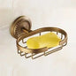 Solid Brass Bathroom Accessories Set with Robe hook, Paper Holder, Towel Bar, Soap Basket, Bathroom Fitting Sets - Confia - reusablefoodstoragebags confia