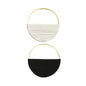 2Pcs Hand Woven Bohemian Wall Hanging Circular Wooden Cotton Rope Wall Decor Art Chic Bedroom Living Room Ideal Tapestries - Confia