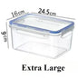 Classics Rectangular Plastic Airtight Food Storage Containers with Leak Proof Lid - Confia - reusablefoodstoragebags confia
