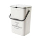 7/12L Compost Bin Wall Mounted Garbage Container with Lid Hanging Garbage Basket Recycling for Kitchen Counter Top Or Under Sink - Confia - reusablefoodstoragebags confia