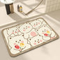 Bath Mats Cute Cat Dog Diatom Ooze Kitchen Accessories Prayer Mat Diatomaceous Earth Mat Non-Slip Super Absorbent Quick Drying Bathroom Mat Natural, Easy to Clean - Confia - reusablefoodstoragebags confia