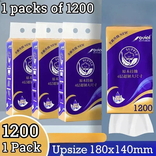 Bulk Pack Toilet Paper for Home Use Soft Embossed Tissues Bottom Extraction Hand Towels Bathroom Paper Essentials - Confia - reusablefoodstoragebags confia