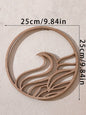 Natural Wooden Wall Hanging Wall Art Decor - Elements Design (Fire, Water, Earth, Air) Wood Hanging Wall Decor Boho Wall Accent - Confia