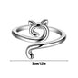 Adjustable Size Yarn Ring Cat Ears Crochet Ring Beginner Knitting Crocheting Loop Thread Wrapped Rings Tension Regulator Tool - Confia