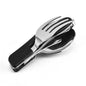 Stainless Steel cutlery 4 In 1 Outdoor Picnic Tableware Foldable Knife Fork Spoon Bottle Opener Folding Pocket Cutlery Set - Confia