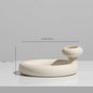 Modern Simple Ceramic Art Vase Dried Flowers Flower Arrangement Ornaments Living Room TV Cabinet Bedroom Desktop Home Decoration - Confia