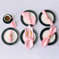12Pcs 30*30cm Square Satin Table Napkin | Hotel Serving Table Napkins | Washable Handkerchief | Wedding Birthday Banquet Decoration - Confia - reusablefoodstoragebags confia