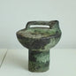 Ceramic Vase Coarse Ceramic Vase Flower Arrangement Retro Handmade Wabi Sabi Style Dry Flowers Zen Flower Arrangement - Confia