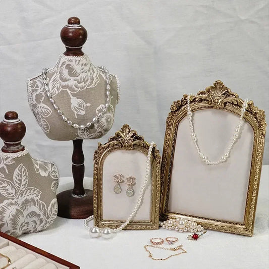 1PC Exquisite Vintage Photo Frames Elegant Beautiful Golden Resin Photo Frame Living Room Decoration Wedding Gift Photo Frames - Confia