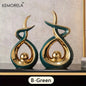 Ceramics Statue Exquisite Home Decor Modern Abstract Art Statue Ornaments Sculpture Decoration for Living Room Table Centerpiece - Confia