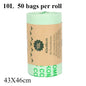 50PCS 6/8/10/30L Biodegradable Garbage Bags Household Compostable Garbage Bags rash Bag With Leak Resistant - Confia - reusablefoodstoragebags confia