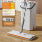 360 flexible Mop Heavy Quality Floor Mop with Bucket, Flexible Kitchen tap Flat Squeeze Cleaning Supplies 360 Flexible Mop Head/2 Reusable Pads Clean Home Floor Cleaners - Confia - reusablefoodstoragebags confia