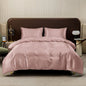 Satin Surface Duvet Cover Colored Bedding Set Queen Size Quilt Cover High Quality Skin-Friendly Fabric Bedding No Sheet