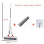 Collodion Mop Foldable Water Free Hand Washing Squeeze with Stainless Steel Handle, Foam Sponge Mop for Hardwood Laminate Tile - Confia - reusablefoodstoragebags confia